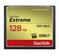 SanDisk Compact Flash Card 128GB Extreme (R:120/W:85 MB/s UDMA7)