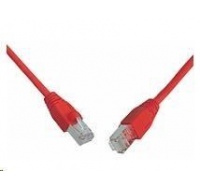 Solarix Patch kabel CAT5E SFTP PVC 0,5m cerveny snag-proof