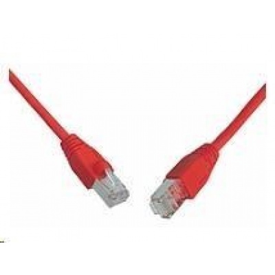 Solarix Patch kabel CAT5E SFTP PVC 0,5m cerveny snag-proof