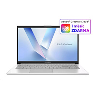 ASUS NTB Vivobook Go 15 (E1504TA-BQ163W), N150, 15.6" FHD, 8GB, 128GB UFS, UHD, W11 Home, Cool Silver