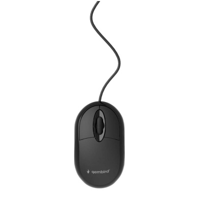 GEMBIRD Wired optical mouse, USB, black