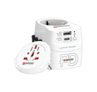SKROSS cestovní adaptér PRO Light USB AC45PD - World, UK+USA+AUS/CN, univerzální, uzemněný, USB A+C 45W
