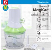 BAZAR - Livington MagiCut - 6v1 výkonný multifunkční sekáček - Poškozený obal (Komplet)