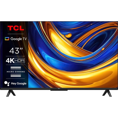 BAZAR - TCL P655 43" TV, 4K Ultra HD, HDR, WiFi, Bluetooth, Chromecast, Miracast, Dolby Digital, Google TV - Poškozený o