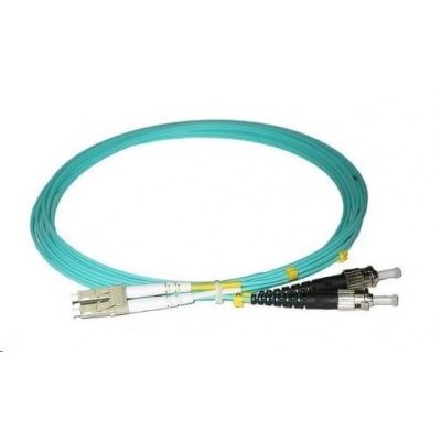 Duplexní kabel 50/125, OM3, LC-ST, 1m