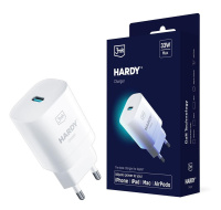 3mk síťová nabíječka - HARDY Charger 33W, GaN 1x USB-C (PD) pro Apple, bílá