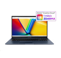 ASUS NTB Vivobook 15 (X1502VA-NJ1248W), i5-13420H, 15.6" FHD, 16GB, 1TB SSD, UHD, W11 Home, Quiet Blue