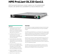 HPE PL DL320g11 6526Y (2.8/16C) 4x32G (p64706) 8SFF NS204(2x480Gm.2) VROC 2x1000W 2p10GT 7F Smart Choice