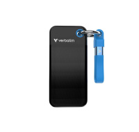 VERBATIM Externí SSD Pocket SSD 2TB, USB-C 3.1, černá/modrá
