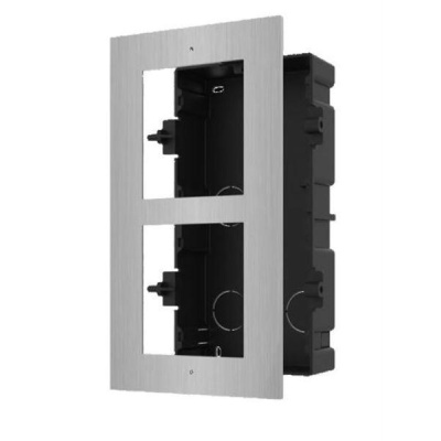 HIKVISION DS-KD-ACF2/S, 2-rámeček interkomu pro zápustnou montáž; nerez
