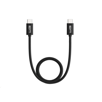 WG - Datový kabel Type-C to Type-C / 1m / 3A / black
