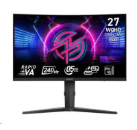 MSI LCD MPG 275CQRXF, 27", 2560x1440, Rapid VA, 240Hz, 0,5ms, VESA 75x75, Black