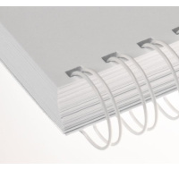 Kovové hřbety (2/1") 11 bílé