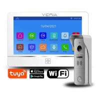 Veria SET Videotelefon 8277B-W (Wi-Fi) bílý + vstupní stanice 831 série 2-WIRE