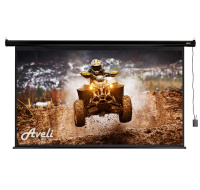 Elektrické projekční plátno AVELI, 204x115 (16:9) 92", černý tubus