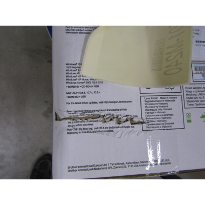 BAZAR - BROTHER tiskárna laserová mono HL-1110E - A4, 20ppm, 600x600, 1MB, GDI, USB 2.0, bílá - pošk. obal