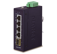 Planet IGS-510TF Switch průmyslový, 4x 1000Base-t, 1x SFP, dual power, 9-48VDC, -40 +75°C