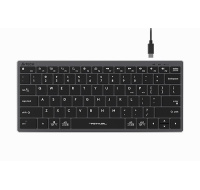 A4tech Klávesnice FX51, kancelářská klávesnice, membránová, drátová, CZ/SK, Šedá