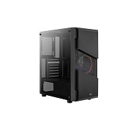BAZAR - AEROCOOL skříň Menace Saturn FRGB ML G, Mid tower, 2x USB 3.0, 2x audio, 1x 120mm FRGB Fan, bez zdroje - Poškoze