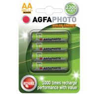 AgfaPhoto nabíjecí NiMH baterie AA, 2300mAh, blistr 4ks