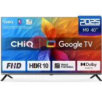 BAZAR - CHiQ L40M9E TV 40", Full HD, smart, Google TV, Dolby Audio, dbx-tv, HDR 10 - Poškozený obal (Komplet)