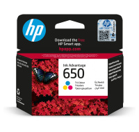 HP 650 Tri-color Ink Cart, 5 ml, CZ102AE (200 pages)