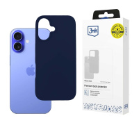 3mk ochranný kryt Silicone Case Dark Navy pro Apple iPhone 16