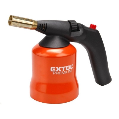Extol Premium (8848105) hořák s piezo zapalováním na propichovací kartuše, pro propichovací plynové kartuše užívající pr