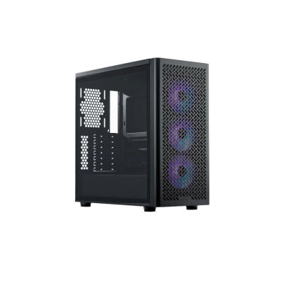 Cooler Master case Elite 502, Průhledná bočnice, ATX, 3x 120mm ARGB Fan, černá