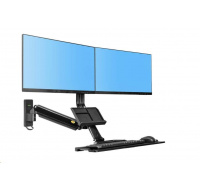 Držák na 2 monitory a klávesnici Fiber Mounts MC27-2AB