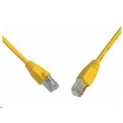Solarix Patch kabel CAT5E SFTP PVC 1m zlty snag-proof