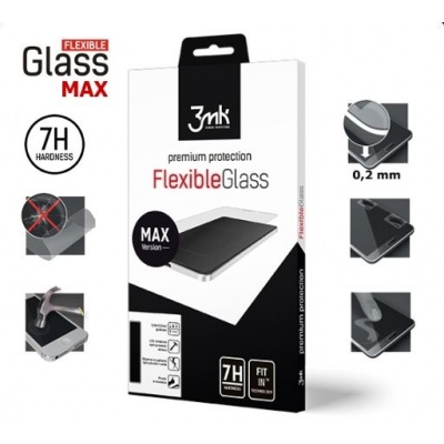 3mk hybridní sklo FlexibleGlass Max pro Apple iPhone 7, 8 Plus, bílá