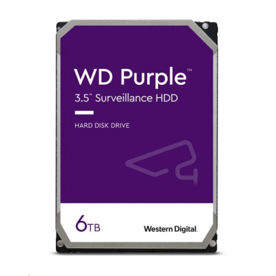 WD PURPLE WD63PURZ 6TB SATA/600 256MB cache, Low Noise, CMR