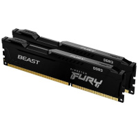 KINGSTON DIMM DDR3 16GB (Kit of 2) 1600MT/s CL10 FURY Beast Černá