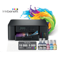 BROTHER multifunkce inkoustová DCP-T530DW - A4 128MB 2400x600 16ppm USB 2.0. WIFI - INKTANK, INK BENEFIT
