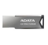 ADATA Flash Disk 128GB UV350, USB 3.2 Dash Drive, tmavě stříbrná textura kov