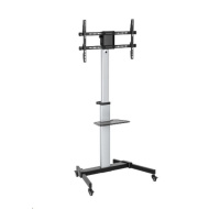 ALU pojízdný stojan Brateck FS44-46TW pro TV 37"-86" 50kg police