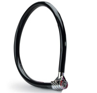 Master Lock Ocelové kombinační lanko na kolo 8631_55cm, černé