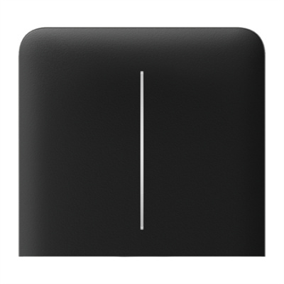 Ajax  SideButton (2-gang) vertical - Boční dvou tlačítko, vertikální instalace, černá