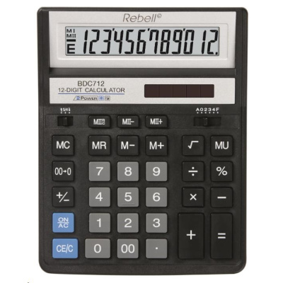 REBELL kalkulačka - RE-BDC712BK BX