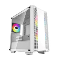 DEEPCOOL Case CC360 WH ARGB, mATX, Průhledná bočnice, 3x 120mm Fan, bílá