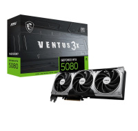 MSI VGA NVIDIA GeForce RTX 5080 16G VENTUS 3X OC, RTX 5080, 16GB GDDR7, 3xDP, 1xHDMI