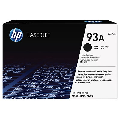 HP 93A Black Original LaserJet Toner Cartridge (12,000 pages)