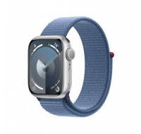 APPLE Watch Series 9 GPS 45mm Silver Aluminium Case with Winter Blue Sport Loop