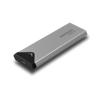 Bazar - AXAGON EEM2-UG2, USB-C 3.2 Gen 2 - M.2 NVMe SSD kovový box, délka 42 až 80 mm