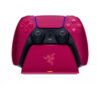 RAZER Univerzální rychlonabíjecí stojan, pro PlayStation 5, Cosmic Red