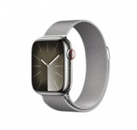 APPLE Watch Series 9 GPS + Cellular 41mm Silver Stainless Steel Case with Silver Milanese Loop