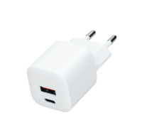 Solight USB-C + USB-A fast charger GaN 20W PD