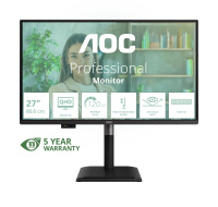 AOC MT 27" Q27P4U - 2560x1440,IPS,120Hz,2xHDMI,1xDP,USBhub,Repro,Pivot