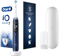 Oral-B iO Series 7 Sapphire elektrický zubní kartáček, 5 režimů, cestovní pouzdro, rychlonabíjecí stanice